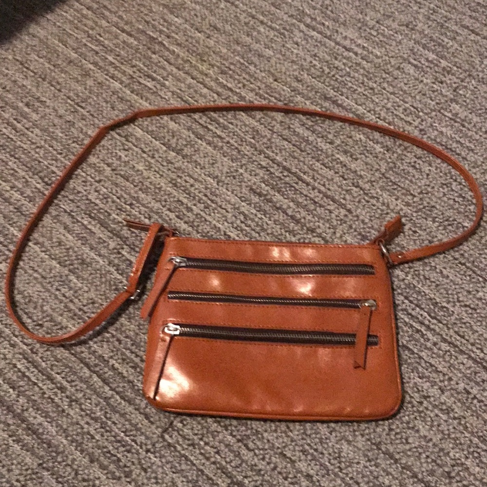 Tan crossbody bag